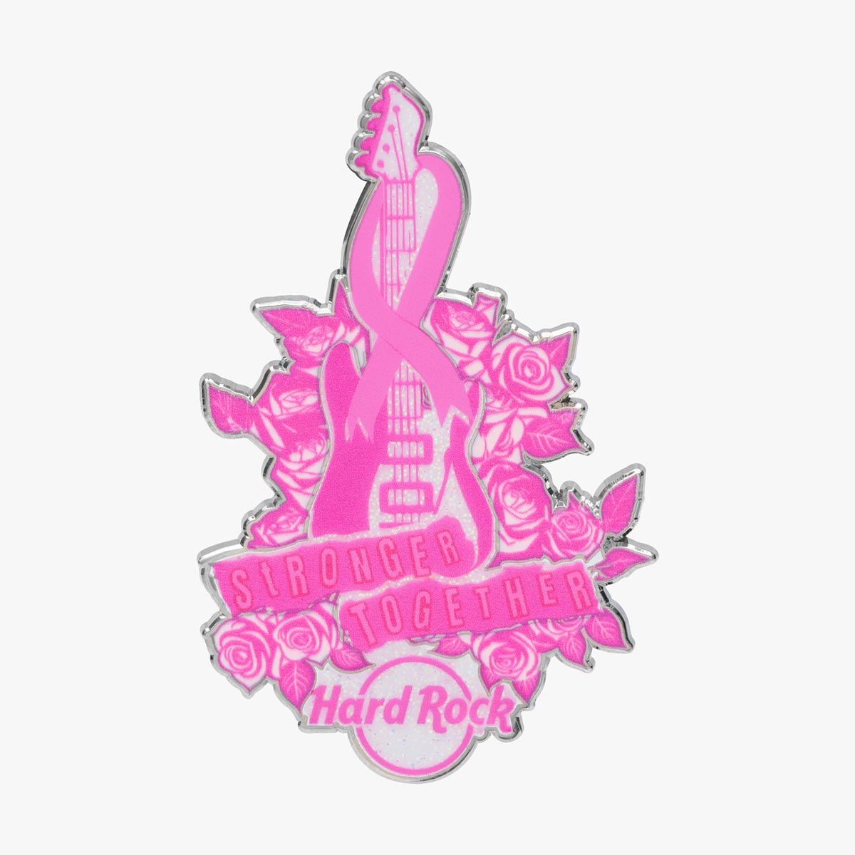 Pinktober Pin Guitar Ribbon image number 1